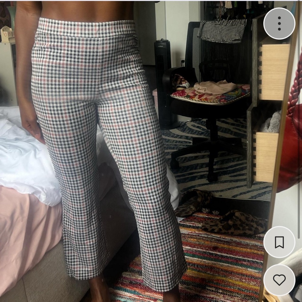 H&M DIVIDED plaid trousers
